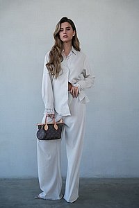 חליפה כפתורים תחרה חליפה כפתורים תחרה